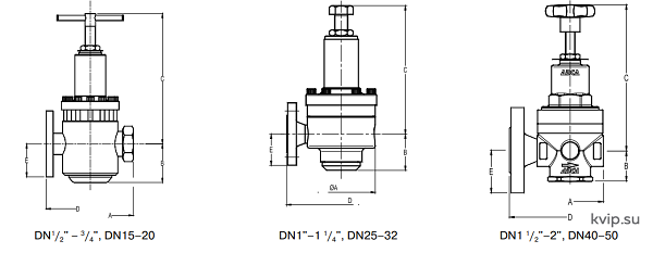 ADCA PRV31SS DN15–50 Поршневой редукционный клапан ADCA PRV31SS DN15–50 Поршневой редукционный клапан